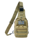 Tactical Shoulder Military Sling Daypack Backpack Carry Bag for Range Travel Hiking Outdoor Sports