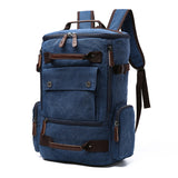 Canvas Weekender Travel Duffel Backpack Hybrid Hiking Rucksack Laptop Backpack for Outdoor Sports Camping Climbing Gym