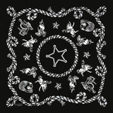 100% Cotton 10 Pcs Bandanas Multi-Purpose Paisley Cowboy Hair Headbands