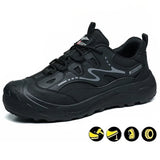Steel Toe Shoes for Men Women Comfortable Lightweight Work Safety Sneakers Slip Resistant Indestructible Construction