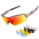 Polarized Sports Sunglasses Cycling Sun Glasses for Men Women with 5 Lenes for Running Baseball Golf Driving