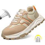 Steel Toe Shoes for Women Non Slip Composite Work Indestructible Comfortable Safety Tennis Lightweight Breathable Construction Sneakers Puncture Proof