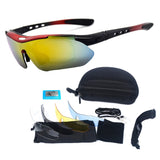 Sports Sunglasses for Men Women Youth with 5 Interchangeable Lenses Baseball Fishing Cycling Running Golf Motorcycle Tac Glasses