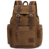 Canvas Travel Laptop Backpack for Men Women, Business Work Rucksack College School Computer Bag