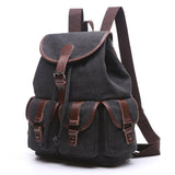 Vintage Canvas Backpack for Women, Durable Casual Daypack, Large Capacity Travel Rucksack Fits for Hiking and Daily Use