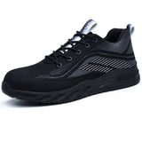 Steel Toe Shoes for Men Work Lightweight Safety Sneakers with Kevlar Puncture Resistant Midsole for Construction Warehouse