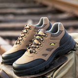 Steel Toe Shoes for Women Men Non Slip Work Sneakers Indestructible Lightweight Breathable Construction Sneakers Puncture Proof Ergonomic Design