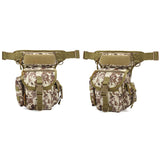 Drop Leg Bag Tactical Thigh Pouch Carry Military Fanny Tool  Pack MOLLE Panel for Rig Outdoor Bike Cycling Hiking