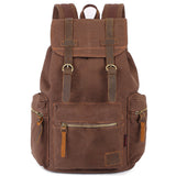 Canvas Travel Laptop Backpack for Men Women, Business Work Rucksack College School Computer Bag