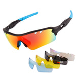 Polarized Sports Sunglasses Cycling Sun Glasses for Men Women with 5 Lenes for Running Baseball Golf Driving