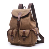 Vintage Canvas Backpack for Women, Durable Casual Daypack, Large Capacity Travel Rucksack Fits for Hiking and Daily Use