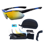 Sports Sunglasses for Men Women Youth with 5 Interchangeable Lenses Baseball Fishing Cycling Running Golf Motorcycle Tac Glasses