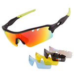 Polarized Sports Sunglasses Cycling Sun Glasses for Men Women with 5 Lenes for Running Baseball Golf Driving