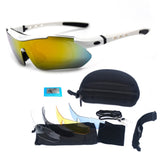 Sports Sunglasses for Men Women Youth with 5 Interchangeable Lenses Baseball Fishing Cycling Running Golf Motorcycle Tac Glasses