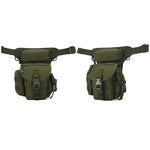 Drop Leg Bag Tactical Thigh Pouch Carry Military Fanny Tool  Pack MOLLE Panel for Rig Outdoor Bike Cycling Hiking