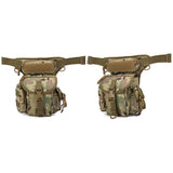 Drop Leg Bag Tactical Thigh Pouch Carry Military Fanny Tool  Pack MOLLE Panel for Rig Outdoor Bike Cycling Hiking