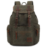 Canvas Travel Laptop Backpack for Men Women, Business Work Rucksack College School Computer Bag