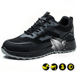 Steel Toe Sneakers for Men Women Lightweight Safety Shoes Comfortable Puncture Proof Slip On Indestructible Work