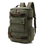 Canvas Weekender Travel Duffel Backpack Hybrid Hiking Rucksack Laptop Backpack for Outdoor Sports Camping Climbing Gym