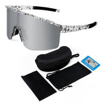 Polarized Sports Sunglasses for Men Women, Cycling Glasses UV Protection Mountain Biking Glasses for Fishing Running