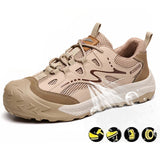 Steel Toe Shoes for Men Women Comfortable Lightweight Work Safety Sneakers Slip Resistant Indestructible Construction