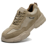 Steel Toe Shoes for Men and Women Comfortable Lightweight Puncture Resistant Safety Footwear Work Sneakers for Construction Warehouse Jobs