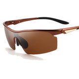 Sports Polarized Sunglasses for Men Women Aluminum-Magnesium Frame for Running Baseball Driving Fishing Cycling UV400 Protection
