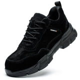 Steel Toe Shoes for Men and Women Comfortable Lightweight Puncture Resistant Safety Footwear Work Sneakers for Construction Warehouse Jobs