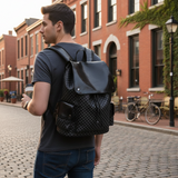 Stylish Laptop Backpack for Men Purse College Daypack Work Travel Bag