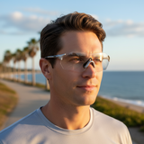 Polarized Sunglasses for Men Lightweight TR90 Frame UV400 Protection Square Sun Glasses