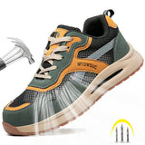 Steel Toe Shoes for Men Women Waterproof Lightweight Puncture Proof Work Safety Industrial Sneakers