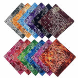 Bandanas for Men & Women, 12 Pack 100% Cotton PaisleyCowboy Head Headwear Handkerchiefs