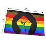 Fly Breeze 3 X 5 Ft Flag Rainbow Pride Flag Polyester UV Fade Resistant for Indoor Outdoor