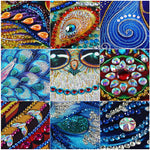 5D DIY Diamond Art Painting Kits for Kids Adults, Full Drill Round Crystal Rhinestone Craft Canvas for Home Bedroom Wall Decoration 18.5 x 22.4 Inches