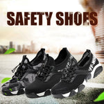 Lightweight Steel Toe Shoes Safety Sneakers Men Women Work Boots Air Hiking Trainers Racing Cycling Industrial Construction Resistant