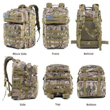 Military Tactical Backpack Large Military Pack Army 3 Day Assault Pack Molle Bag Rucksack