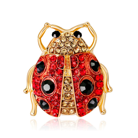 Fashion Seven Star Ladybug Brooch Christmas Party Valentine's Day, Gift For Wife Mom