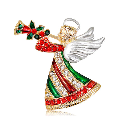 Fashion Cartoon Angel Brooch For Christmas Gift For Mom And Girlfriend