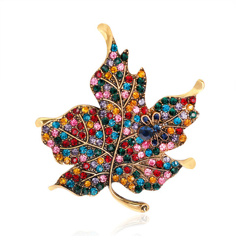 Vintage Maple Leaf Brooch Christmas Party Valentine's Day Gift For Wife Mom