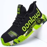 Air Cushion Steel Toe Shoes for Men Safety Tennis Slip Resistant Puncture Proof Work Sneakers