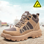 Steel Toe Shoes for Men Women Indestructible Work Shoes Lightweight Safety Sneakers Slip-Resistant Composite Boot for Construction