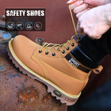 Work Safety Boots for Men Durable Indestructible Steel Toe Sneakers Waterproof and Non-Slip Women Work Shoes