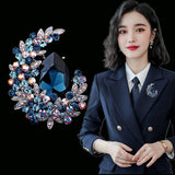 Women's Brooch Accessories All-Match Crystal Corsage Simple Atmosphere Pin Decoration