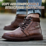 Steel Toe Boots for Men Military Work Sneakers Indestructible High Top for Women Athletic Safety Shoes Composite Toe