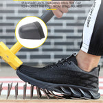 Safety Work Shoes for Men Steel Toe Shoes Lightweight Breathable Working for Worker Protective Sneakers