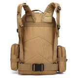 Military Tactical Backpack 55L Molle Bag Army Assault Pack Detachable Rucksack for Work School Camping Hiking