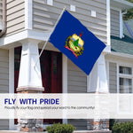 Fly Breeze 4 X 6 Ft Polyester Flag Vermont Flag UV Fade Resistant House Decorations