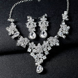 Bridal Necklace Earrings Pentagram Necklace Jewelry Set