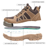 Steel Toe Shoes for Men Women Indestructible Work Shoes Lightweight Safety Sneakers Slip-Resistant Composite Boot for Construction