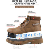 Steel Toe Boots for Men Military Work Sneakers Indestructible High Top for Women Athletic Safety Shoes Composite Toe